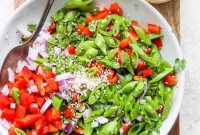 Ginger Pea Salad with Mint & Lemon Vinaigrette