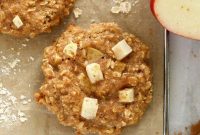 Soft Chewy Apple Oatmeal Cookies with Cinnamon