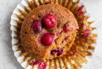 Cranberry Orange Muffins with Citrus Glaze