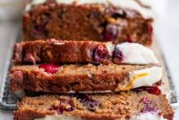 Cranberry Orange Loaf Recipe with Zesty Glaze