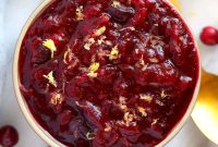 Zesty Lemon-Ginger Cranberry Sauce Recipe