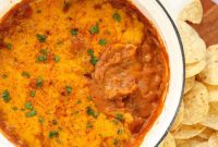 Creamy Cheesy Bean Dip Recipe for Chips and Nachos
