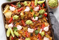 Loaded Ground Beef Nachos with Cheese and Jalapenos
