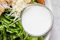 Creamy Homemade Caesar Salad Dressing Recipe