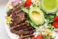 Steak Salad Recipe: Grilled Steak over Fresh Greens