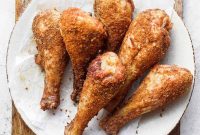 Smoked Chicken Drumsticks Recipe with Garlic Rub