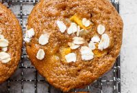 Peach Muffins with Brown Sugar Crumble