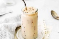 Iced London Fog Latte with Earl Grey and Lavender