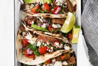 Grilled Steak Tacos with Lime and Cilantro