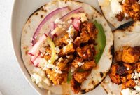 Crispy Tofu Tacos with Avocado Salsa
