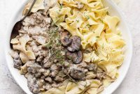 Skillet Ground Beef Stroganoff Recipe