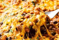 Light Enchilada Dip Recipe with Black Beans and Cheese