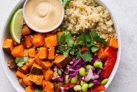 Thai Coconut Quinoa Bowl Recipe with Lime and Cilantro
