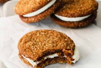 Ginger Molasses Whoopie Pies Recipe with Cream Cheese Filling