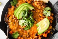 One-Pan Turkey and Sweet Potato Enchilada Skillet