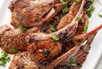 Pan-Seared Lamb Chops with Garlic Herb Butter