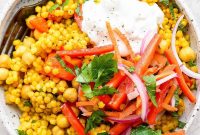 Zesty Lemon-Garlic Israeli Couscous with Whipped Feta