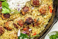 One-Pot Za’atar Meatballs with Quinoa