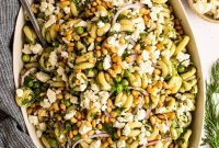 Zesty Garlic Lemon Pasta Salad Recipe with Fresh Herbs