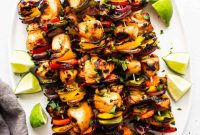 Rainbow Grilled Chicken Skewers with Bell Peppers