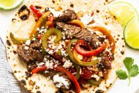 Sizzling Steak Fajitas with Peppers and Onions