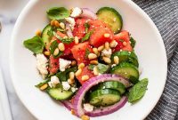 Refreshing Watermelon Salad with Feta and Mint