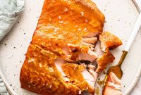 Smoked Salmon with Maple Mustard Glaze