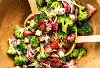 Fresh Strawberry Broccoli Salad Recipe with Poppy Seed Dressing