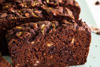 Moist Chocolate Zucchini Bread with Chocolate Chips