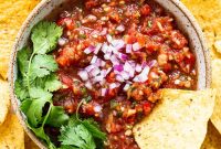 Fresh Homemade Salsa Recipe with Tomatoes and Cilantro