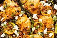 One-Pan Lemon Chicken Skillet Recipe with Garlic and Herbs