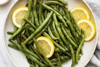 Crispy Oven-Roasted Green Beans with Garlic