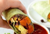 Make-Ahead Vegetarian Black Bean Breakfast Burritos
