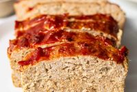 Moist Ground Turkey Meatloaf Recipe with Savory Glaze