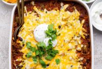 One-Pan Chicken Enchilada Casserole Recipe