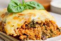 Spinach and Quinoa Lasagna Casserole Recipe