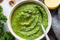 Kale Pesto Recipe with Garlic and Parmesan