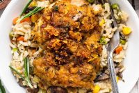 One-Skillet Chicken Pot Pie with Golden Biscuit Topping