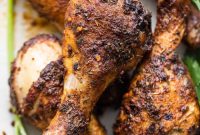 Crispy Oven-Baked Chicken Legs with Garlic and Herbs