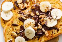 Air Fryer Chunky Monkey French Toast with Banana and Chocolate