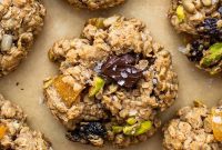 Trail Mix Cookies with Nuts, Oats and Dried Fruit