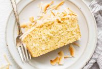 Moist Coconut Loaf Cake Recipe with Coconut Glaze