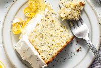 Zesty Lemon Poppy Seed Cake with Lemony Glaze