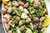 English Peas and Potato Salad with Dill and Mint