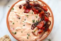 Creamy Roasted Red Pepper and Goat Cheese Dip Recipe