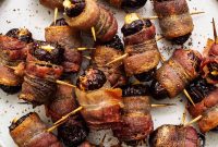 Bacon-Wrapped Dates Stuffed with Goat Cheese