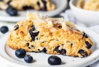 Buttery Lemon Blueberry Scones Recipe