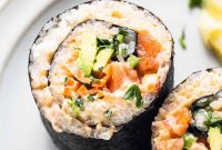 How to Make a Salmon Sushi Burrito at Home