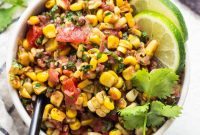 Fresh Corn Salsa with Lime and Cilantro