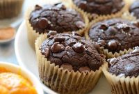 No-Oil Chocolate Pumpkin Muffins Recipe